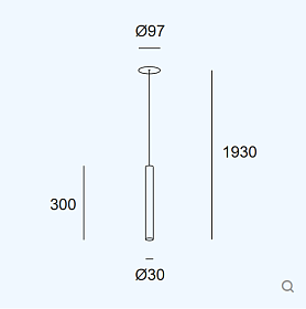 Подвесной светильник Stylus Recessed 300mm 00-8542-05-05
