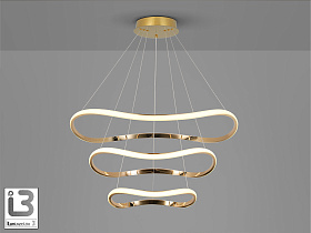 Люстра Naos 3L золотая D80