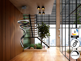 Amara Люстра вертикальная черный матовый