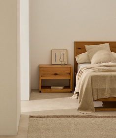 Плед Tandi из льна бежевого цвета 90 х 135 см