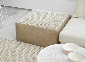 Пуф Raw белый 