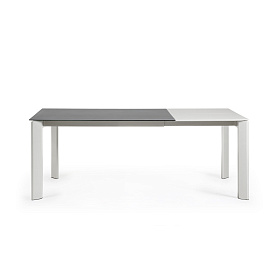 Стол Atta140 (200) x90 серый керамика