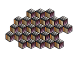 Ковер Parquet Hexagon оранжевый 188x305