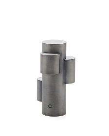 Переносная настольная лампа Adrina из темно-серого металла