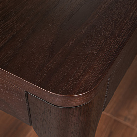 Обеденный стол RONDA темный орех V36W1