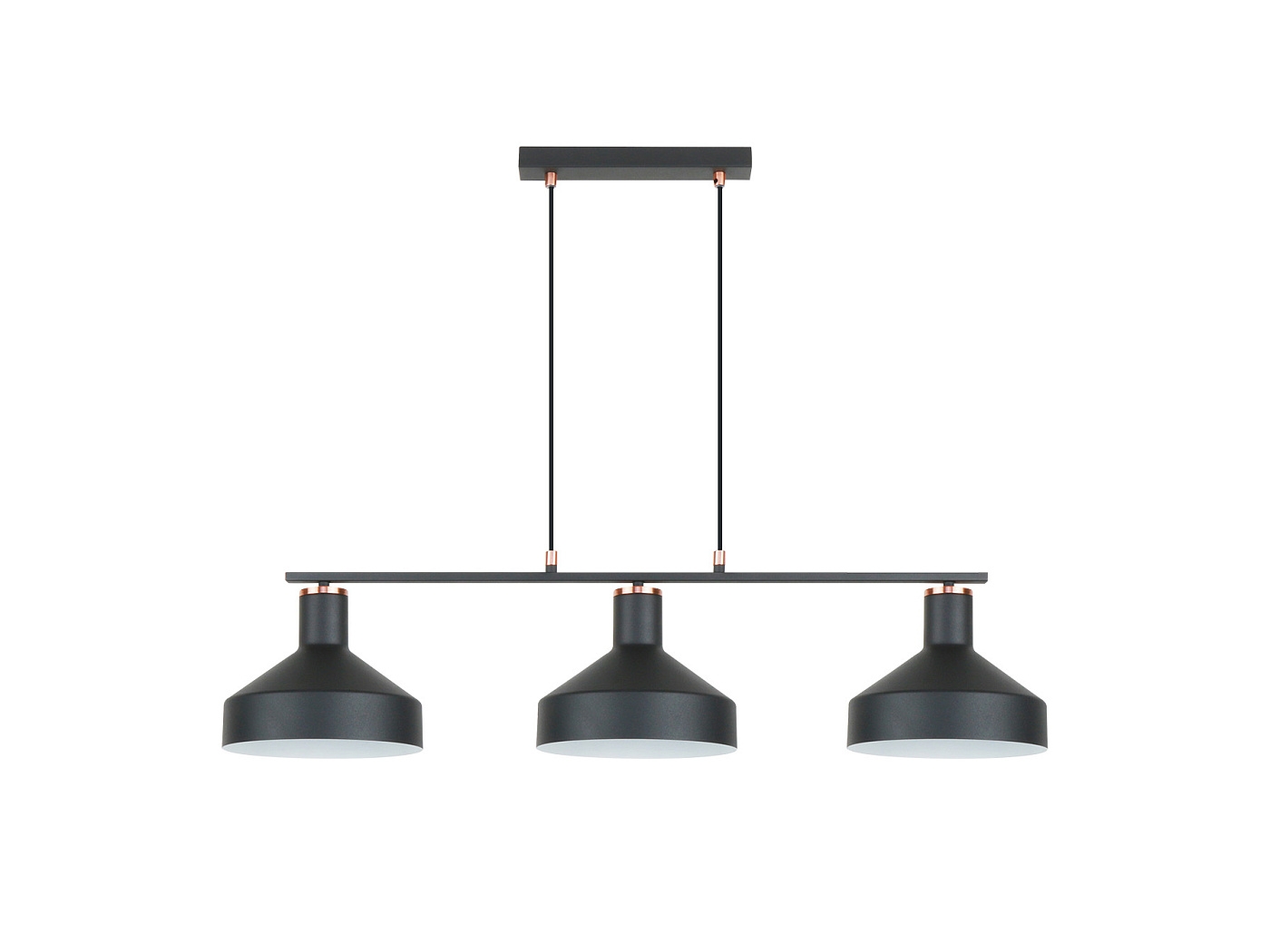 Irias Люстра 3L черный/медный