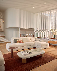 Alea 5-местный модульный диван с правым шезлонгом и съемным чехлом 340 см