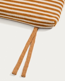 Подушка для шезлонга Dirome в оранжевую полоску, 100% ПЭТ, 50 x 175 см