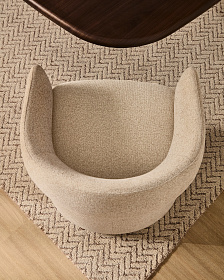 Стул Bosca из бежевой синели