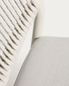 Уличный стул Argasi из алюминия бежевого цвета и веревки