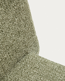 Штабелируемый стул Loria из зелёного шенилла