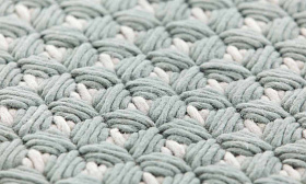 Подушка Silai голубой - светло-серый 60x35