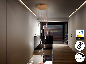 Lagrimas Люстра 20L розовое золото