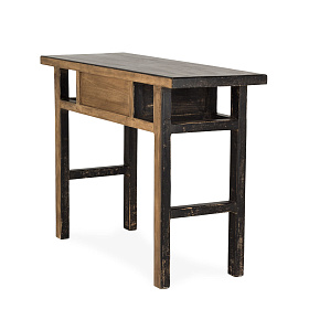 Консоль Azai черная в стиле ваби-саби