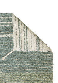 Ковер двусторонний винтажный голубой 120*160