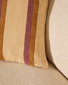 Чехол для подушки Arven из льна в разноцветную полоску 45 x 45 см