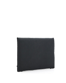 Изголовье кровати Jaira из льна и хлопка антрацитового цвета со съемным чехлом для кровати 150 см