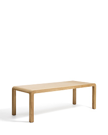 Раздвижной стол Erisia из массива дуба с натуральной отделкой, 180 (230) x 90 см