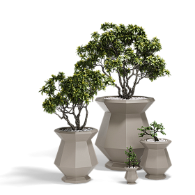 Кашпо Origami Kashi 62,5x62,5x80