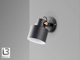 Erika Бра 1L черный-медный