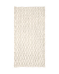 Ковер Mascarell из хлопка и полиэстера белого цвета 70 x 140 см