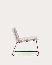 Zahara Стул со стальными ножками полиэстер бежевый