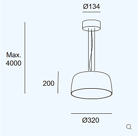 Подвесной светильник Levels 1 Body Ø320mm 00-A043-05-08