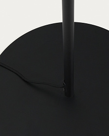 Торшер Brisia из черного металла с матовым стеклянным шаром Ø30