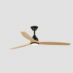 Вентилятор ALO DC Ш1520MM черный / дерево 3 PALAS  20W CCT