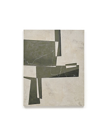 Fida Зеленый абстрактный холст 118 x 94 см