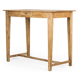 Деревянный высокий стол Nopi с ящиком