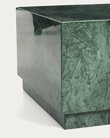 Журнальный столик Sorein из зеленого мрамора 100 x 50 см