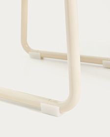 Tinn Стул из ясеневого шпона с бежевой металлической конструкцией