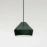 Подвесной светильник Pleat Box 24 LED темно-зеленый / белый