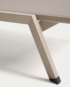 Шезлонг Capraia из коричневого алюминия