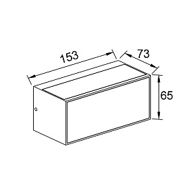 9096 Настенный уличный светильник CANCUN