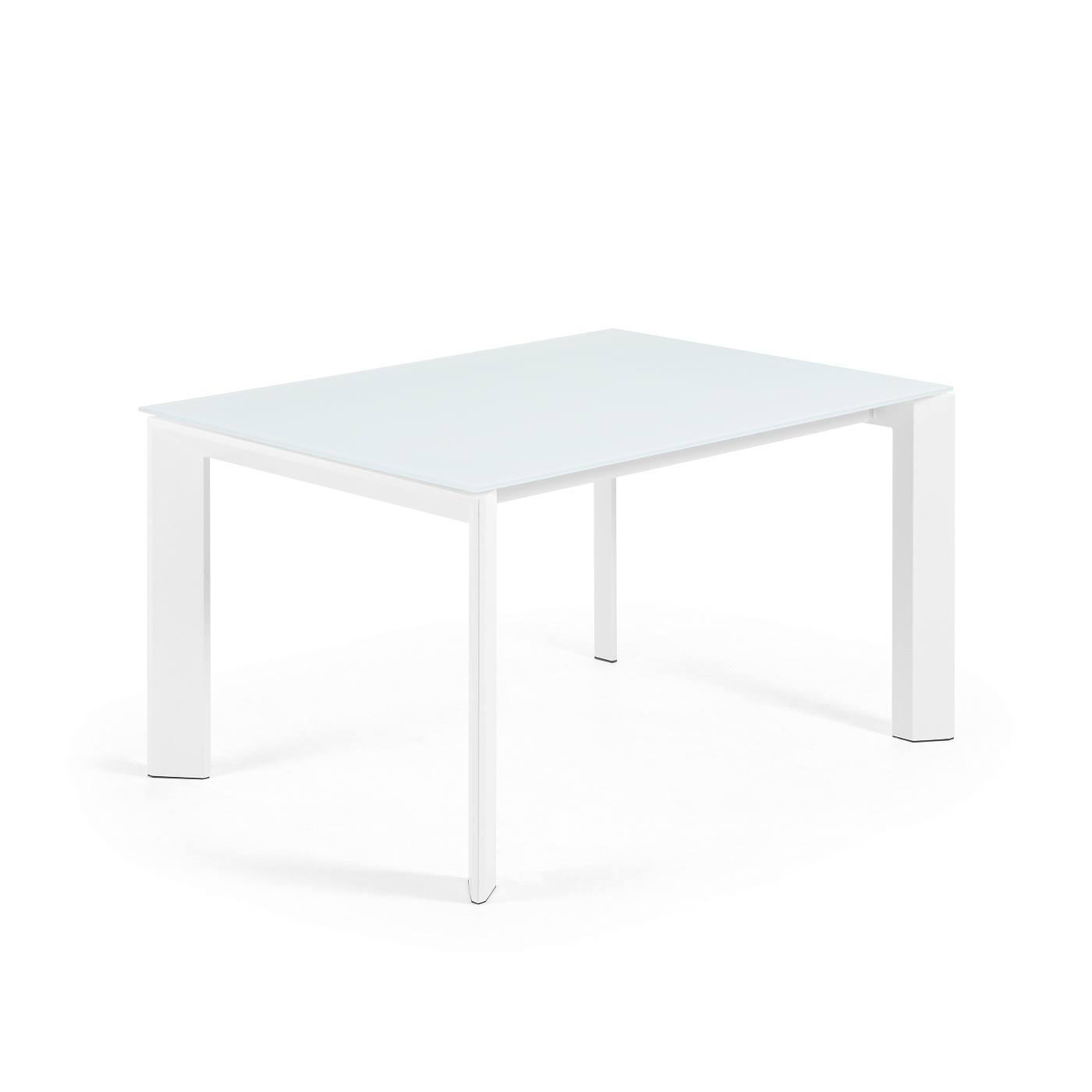 ATTA Стол 140 (200) x90 белый, стекло