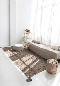 Корзина WOODY Винтажный нюдовый 30*30