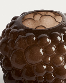 Ваза Mure из коричневого стекла, 30 см