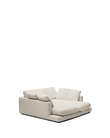 Gala 3-х местный диван с двойным шезлонгом бежевого цвета 210 см