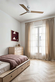 Вентилятор RUDDER S Ш1060mm белый / белый ясень 3 PALAS 