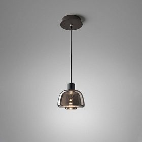 Подвесной светильник Drep S/01L серое зеркальное стекло