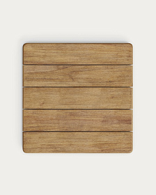 Уличный стол Esilda из зеленой стали и акации