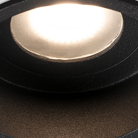 Встраиваемый светильник Hyde черный GU10 IP44