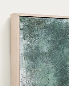 Абстрактная картина Selnar зеленая 182 x 47 см