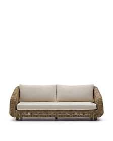 3-местный диван Meria из искусственного ротанга 208 см