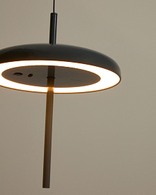 Портативный потолочный светильник Porte из синего алюминия Ø 16 см