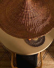 Bladia Абажур из ротанга с натуральной отделкой Ø90 см