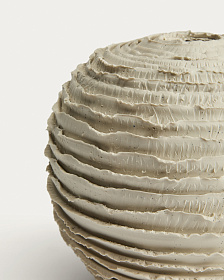 Ваза Evania из бежевой керамики 21 см