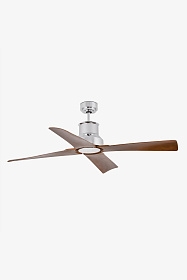 Потолочный вентилятор Winche LED хром/коричневый